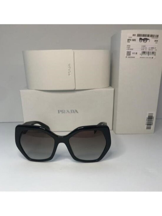 New authentic Prada Sunglasses PR 16RS 1AB0A7 Black Grey Gradient main image 11